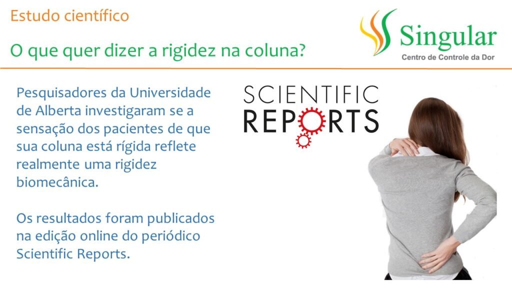 Sensação de rigidez na coluna pode não refletir exatamente uma rigidez, diz estudo